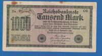 GERMANY 1000 MARK 1922 + ( No 132 ) GERMANY REICH SEAL