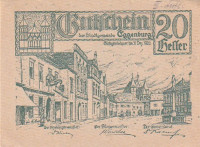 GRADSKI NOVAC AUSTRIA 20 HELERA 1920 G