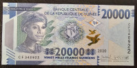 GUINEA- 20 000 FRANCS 2020.