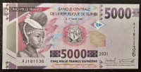 GUINEA- 5000 FRANCS 2021.