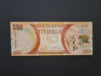 Gvajana (Guyana) 50 Dollars 2016 Jubilarna UNC