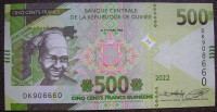 Gvineja 500 Francs 2022