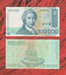 Hrvatska 100 000 Dinara 1993 HRDa UNC