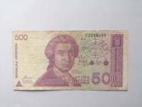 HRVATSKA dinar 500, 1000, 2000, 5000 i 10000 - LOT hrda