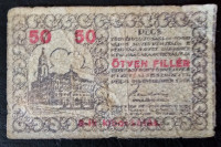 HUNGARY- 50 FILLER 1919. PECS
