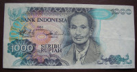 Indonezija 1,000 Rupiah 1980