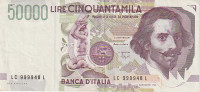 ITALIA  LIRE CINQUANTAMILA 1992