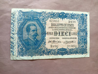Italija 10 lira 1888..