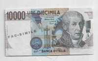 Italija 10.000 Lire Fac-simile