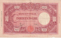 ITALIJA 1943 CINQUECENTO LIRE