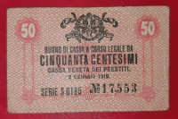 ITALIJA- 50 CENTESIMI 1918.