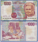 ITALIJA ITALY 1000 LIRE 1990