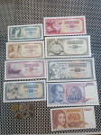Jugoslavenski dinari od 5-10000 dinara+kovanice/UNC