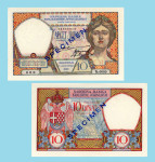 jugoslavia 10 dinara 1929 specimen