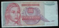 Jugoslavija 1,000,000,000 Dinara 1993