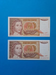 Jugoslavija 10 000 Dinara 1992 Obje verzije UNC
