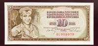 JUGOSLAVIJA 10 DINARA  (82b) 1968 UNC