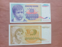 Jugoslavija 1000000 dinara 1989/1993 UNC.