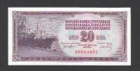 Jugoslavija, 20 Dinara 1974, obje varijante U I klasi (UNC