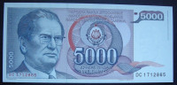 Jugoslavija 5 000 Dinara 1985