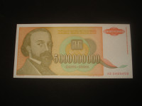 Jugoslavija 5 milijardi dinara 1993.UNC