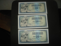 Jugoslavija 50 dinara 1981.UNC (3 kom)
