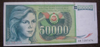 Jugoslavija 50,000 Dinara 1988