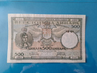 Kraljevina Jugoslavija 500 Dinara 1935 UNC