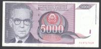Jugoslavija, 5000 Dinara 1991. serija ZA