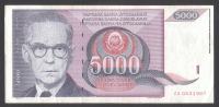 Jugoslavija, 5000 Dinara 1991. serija ZA