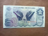 Jugoslavija 500000 Dinara spomenik..