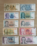 Jugoslavija inflacija novčanice | 10 komada lot