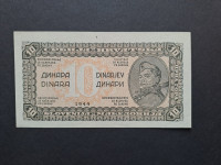 Jugoslavija (Yugoslavia) 10 Dinara 1944 (svijetlija, bez niti) UNC