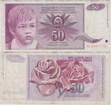 JUGOSLAVIJA YUGOSLAVIA 50 DINARA 1990