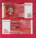 KIRGISTAN 20 SOM 2016 UNC