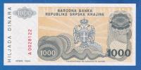 Knin  - 1000 dinara 1994  UNC  - HRVATSKA  ser ; A0028122  / 2094