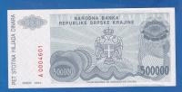 Knin  - 500 000 dinara 1994  UNC  - HRVATSKA  ser ; 0004601 / 2094