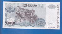 Knin  - 500 000 dinara 1994  UNC  - HRVATSKA  ser ; 0004611 / 2094