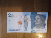 Kolumbija 2000 pesosa