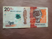 Kolumbija 20000 pesos 2020..