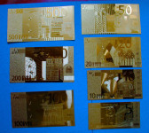 KOMPET POLIESTERNIH EURO NOVČANICA - 7 KOMADA