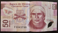 MEXICO- 50 PESOS 2004- 2012 POLYMER
