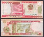 MOZAMBIK - 100 000 METICAIS - 1993 - UNC