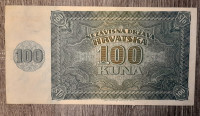 NDH 100 KUNA - UNC - SERIJA P, ORIGINAL, SVIBANJ 1941. - RIJETKO