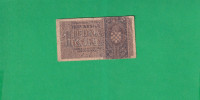 NDH HRVATSKA 1 KUNA 1942 AB044884  ORIGINAL / 6048