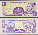 NICARAGUA / NIKARAGVA (1991) 1 Centavo UNC