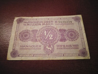 NJEMAČKA 1/2 MILLION MARK 1923 #563-7