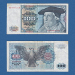 Njemačka 100 mark maraka 1970 0000717 - 6239