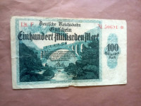 Njemačka 100 milijardi mark 1923..