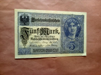 Njemačka 5 mark 1917..